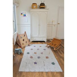 Tapis enfant de jeu coton lavable en machine Wildflowers