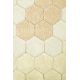 Tapis rond chambre enfant coton lavable en machine Honeycomb