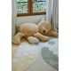 Tapis rond chambre enfant coton lavable en machine Honeycomb