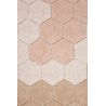 Tapis rond chambre enfant coton lavable en machine Honeycomb