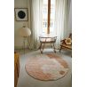 Tapis rond chambre enfant coton lavable en machine Honeycomb