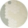 Tapis rond chambre enfant coton lavable en machine Honeycomb