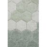 Tapis rond chambre enfant coton lavable en machine Honeycomb