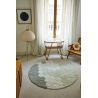 Tapis rond chambre enfant coton lavable en machine Honeycomb