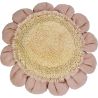 Coussin rond fleur enfant Pink Daisy