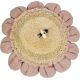 Coussin rond fleur enfant Pink Daisy