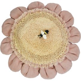 Coussin rond fleur enfant Pink Daisy