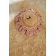 Coussin rond fleur enfant Pink Daisy