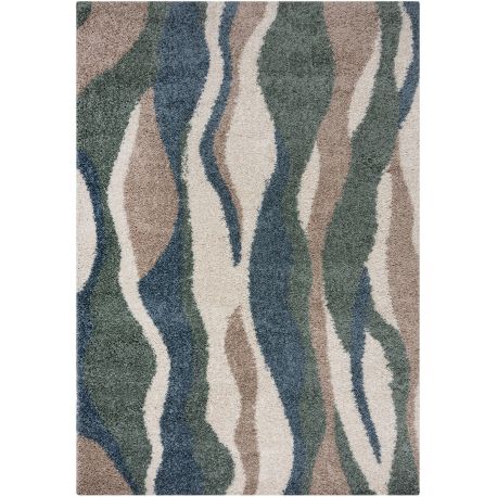 Tapis shaggy abstrait design intérieur Stream