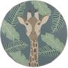 Tapis plat rond extérieur et intérieur moderne Eric Giraffe