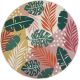 Tapis rond floral plat extérieur et intérieur moderne Hawaii