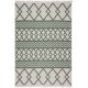 Tapis plat avec franges recyclé scandinave graphique Teo