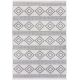 Tapis plat avec franges recyclé scandinave graphique Teo