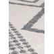 Tapis plat avec franges recyclé scandinave graphique Teo