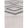 Tapis plat avec franges recyclé scandinave graphique Teo