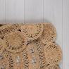 Tapis rond jute plat naturel Eden