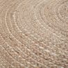 Tapis jute plat rond naturel Capri