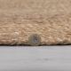 Tapis jute plat rond naturel Capri