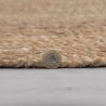 Tapis jute plat rond naturel Capri