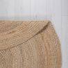 Tapis jute plat rond naturel Capri