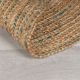 Tapis jute plat rond naturel Capri