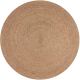 Tapis jute plat rond naturel Capri