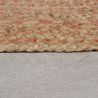 Tapis jute plat rond naturel Capri