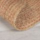 Tapis jute plat rond naturel Capri