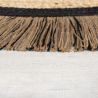 Tapis rond jute avec franges naturel Kahana