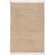 Tapis jute et coton plat avec franges naturel Levi