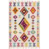 Tapis kilim rectangle avec franges moderne Coyote