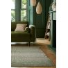 Tapis plat avec franges moderne rectangle Jute Ombre