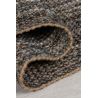 Tapis plat avec franges moderne rectangle Jute Ombre