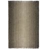 Tapis plat avec franges moderne rectangle Jute Ombre