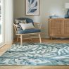 Tapis floral extérieur et intérieur moderne Willow