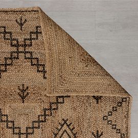 Tapis kilim jute rectangle intérieur Rowen