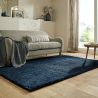 Tapis uni à longues mèches moderne doux Feather Soft