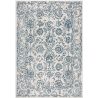 Tapis floral laine rectangle mèches courtes Yasmin