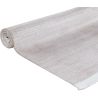 Tapis beige rayé lavable en machine moderne avec franges Slim