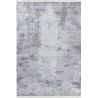 Tapis abstrait gris moderne lavable en machine avec franges Griff