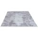 Tapis abstrait gris moderne lavable en machine avec franges Griff