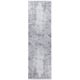 Tapis abstrait gris moderne lavable en machine avec franges Griff