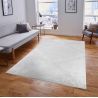 Tapis moderne beige courtes mèches graphique Eve