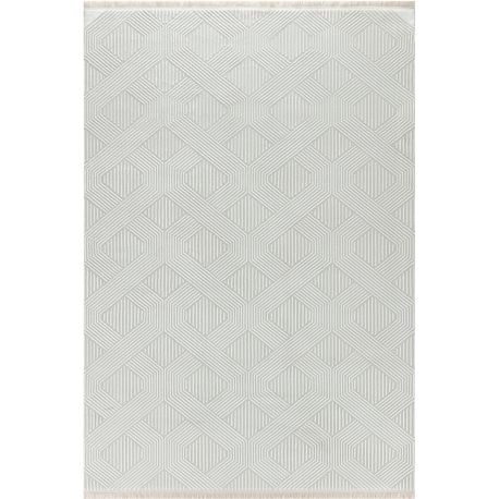 Tapis design avec franges graphique rectangle Aimee