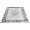 Tapis vintage avec franges rayé poils ras Mara