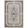 Tapis d'orient avec franges rectangle beige Casa