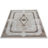 Tapis d'orient avec franges rectangle beige Casa