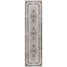 Tapis d'orient avec franges rectangle beige Casa