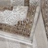 Tapis d'orient avec franges rectangle beige Casa