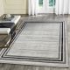 Tapis contemporain gris courtes mèches Bahati